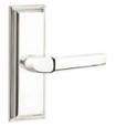 Emtek Emtek 8235 Designer Brass Leverset with Wilshire 7" Non-Keyed Sideplate Lockset, Privacy Set EMTEK-8235-DESIGNER-BRASS-LEVERS