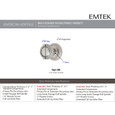 Emtek Designer Brass Knobsets - Rope Knob, Privacy Set