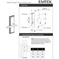 Emtek Emtek 8235 Designer Brass Knobset with Wilshire 7" Non-Keyed Sideplate Lockset, Privacy Set EMTEK-8235-DESIGNER-BRASS-KNOBS