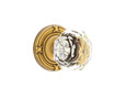 Emtek Classic Brass Crystal Knobsets - Diamond Knob, Privacy Set