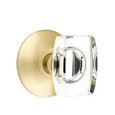 Emtek Classic Brass Crystal Knobsets - Windsor Knob, Privacy Set