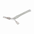 Eaton I52 strain relief I-Grip, 0.52-0.73" cord diameter, 7.00" mesh length, Galvanized Steel