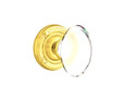 Emtek Designer Brass Crystal Knobsets - Hampton Knob, Dummy (Pair)