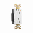 Eaton IG8262W Arrow Hart extra heavy-duty hospital grade decorator duplex receptacle,#14-10 AWG,15A,Healthcare,Flush,125V,Back and side,White,Brass,High-impact nylon face,Glass-filled nylon base,5-15R,Duplex,Screw,Glass-filled nylon,Core pack