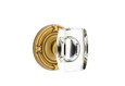 Emtek Designer Brass Crystal Knobsets - Windsor Knob, Dummy (Pair)