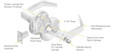 Yale Commercial Yale 5405LN Grade 1 Storeroom or Closet Cylindrical Lever Lock Pacific Beach Trim Design YAL-PB-5405LN