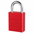American Lock A1105UN Rekeyable Padlock with Boron Shackle 1-1/2in (38mm) Wide Solid Aluminum, Uncombinated