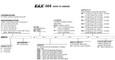 Detex EAX-500 Series exit alarm how-to-order configuration chart showing arming delay, bypass option, weatherized, cylinder type (MC65, IC7, IK7), surface kit, key stop, and status indicator selections