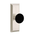 Emtek Emtek 8035 Porcelain Knobset with Wilshire 7" Non-Keyed Sideplate Lockset, Dummy (Pair) EMTEK-8035-PORCELAIN-KNOBS