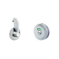 Cal-Royal Cal-Royal SC8445 Grade 1, Privacy with Deadbolt, Coin Turn Outside and Indicator Mortise Lockset, SS Lever, Satin Chrome SC8445-26D