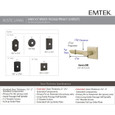 Emtek Sandcast Bronze Leversets - Aurora Lever, Dummy (Pair)