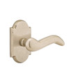 Cody Sandcast Bronze lever with #1 rosette in Tumbled White Bronze