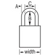 American Lock A1107 (A1107KD) Rekeyable Padlock with Boron Shackle 1-1/2in (38mm) Wide Solid Aluminum, Keyed Different Master Lock