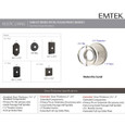 Emtek Emtek Crystal Knobsets - Modern Disc Knob, Privacy Set EMTEK-CRYSTAL-KNOBSETS-MODERN-DISC-PRIVACY