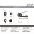 Emtek Emtek Lost Wax Cast Bronze Leversets - Octagon Lever, Privacy Set EMTEK-LOST-WAX-CAST-BRONZE-LEVERS-OCTAGON-PRIVACY