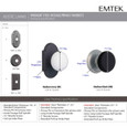 Emtek Emtek Wrought Steel Knobsets - Madison Ivory Knob, Privacy Set EMTEK-WS-CAST-KNOBSETS-MADISON-IVORY-PRIVACY