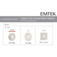 Emtek Emtek Cast Stainless Steel Leversets - Hermes Lever, Privacy Set EMTEK-CAST-SS-LEVERSETS-HERMES-PRIVACY