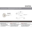 Emtek Emtek Cast Stainless Steel Leversets - Hermes Lever, Privacy Set EMTEK-CAST-SS-LEVERSETS-HERMES-PRIVACY