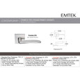 Emtek Emtek Cast Stainless Steel Leversets - Poseidon Lever, Privacy Set EMTEK-CAST-SS-LEVERSETS-POSEIDON-PRIVACY