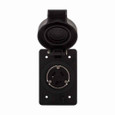 Eaton L1820RWBK Arrow Hart watertight locking receptacle, #14-8 AWG, 20A, Industrial, 120/208V, Back wiring, Black, Single, Watertight, L18-20, Three-pole, Four-wire, Thermoplastic
