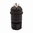 Eaton L2120PWBK Arrow Hart watertight locking plug, #18-10 AWG, 20A, Industrial, 120/208V, Back wiring, Black, Steel, Watertight, L21-20, Four-pole, Five-wire, Santoprene, 0.36 to 0.84 in, IP67 Eaton L2120PWBK Arrow Hart watertight locking plug, #18-10 AWG, 20A, Industrial, 120/208V, Back wiring, Black, Steel, Watertight, L21-20, Four-pole, Five-wire, Santoprene, 0.36 to 0.84 in, IP67