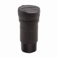 Eaton L2230CWBK Arrow Hart watertight locking connector, #18-10 AWG, 30A, Industrial, 277/480V, Back wiring, Black, Steel, Watertight, L22-30, Four-pole, Five-wire, Santoprene thermoplastic elastomeric, 0.43 to 1.15 in, IP67