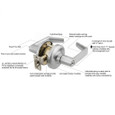 Cal-Royal Cal-Royal CAL07 Grade 1 Extra Heavy Duty, Classroom Intruder Lock - Calypso Series CAL07