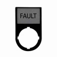 Eaton M22S-ST-GB8 M22 pushbutton legend plate, M22 Modular Pushbutton Legend Plate, Complete, 22.5 mm, Button: Black, Inscription: FAULT/ GB8, IP66, NEMA 4X, 13