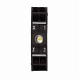 Eaton M22-CLEDC-R E22 pushbutton, LED Light Unit, Base, Spring-cage, IP66, Illuminated, Red, 13-30 Vac/dc