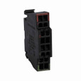 Eaton M22-CK10 M22 pushbutton contact block, M22 contact block, 22.5 mm, Front, Spring-cage, Button: Black, NO, IP65