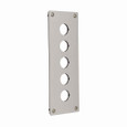 Eaton M22-E5 M22 pushbutton mounting plate, M22 Modular Pushbutton Aluminum Flush Mounting Plate, 22.5 mm, Button: Gray anodized, IP66, NEMA 4X, 13