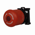 Eaton M22-PVLT-K02-R M22 Twist-To-Release Emergency Stop, Complete Device, 22.5 mm, Knob, Maintained, Illuminated, Bezel: Silver, Button: Red, 2NC, IP67, IP69K, NEMA 4X, 13, 12-30 Vac/dc