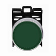 Eaton M22-DGH-G 22.5 mm Modular Pushbutton Operator, RQM-Titan, Extended, Green Actuator, Silver bezel, Non-illuminated, 5,000,000 operations, Momentary, Guarded, M22 Series