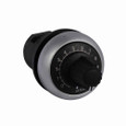 Eaton M22-R4K7 M22 Potentiometer, 22.5 mm, Knob, Bezel: Silver, Black, IP20, Quantity: 25