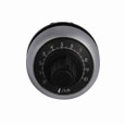 Eaton M22-R4K7 M22 Potentiometer, 22.5 mm, Knob, Bezel: Silver, Black, IP20, Quantity: 25