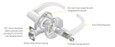 Yale Commercial Yale 5391LN Augusta Grade 2 Fail Secure Electrified Cylindrical Lever Lock YAL-AU-5391LN