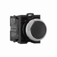 Eaton M22M-DR-R M22 modular pushbutton, 22.5 mm, Non-illuminated, Metal, Maintained, NEMA 4x, 13, IP67, IP69K (IP66 key-release)