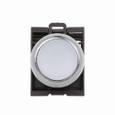 Eaton M22M-DRL-G M22 modular pushbutton, 22.5 mm, Metal, Illuminated flush maintained, Green lens, NEMA 4x, 13, IP67, IP69K (IP66 key-release)