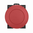 Eaton M22S-DP-R M22 modular pushbutton, M22 Modular Mushroom Pushbutton Operator, 22.5 mm, Momentary, Non-illuminated, Bezel: Black, Button: Red, IP67, IP69K, NEMA 4X, 13, 5,000,000 Million mechanical operations