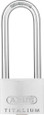 ABUS ABUS 64TI/40HB63 Titalium Aluminum Alloy Padlock with Key, 1/4" Shackle diameter ABUS-64TI/40HB63