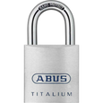 ABUS 80TI/40 Titalium Aluminum Alloy Padlock with Key, 9/32" Shackle diameter