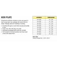 Don-Jo KP-828 Kick Plate for Remodeling and Repair, 8" x 28" with Satin or Brass Tone Finish