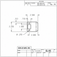 Don-Jo 9102 Extended Lip Strike, 2-1/4" x 2" with Radius Corner Option