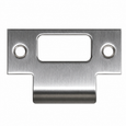 Don-Jo 9234 T Strike Door Strike 2-3/4 x 1-1/8 in. Satin Stainless Steel finish, top-angle view showing lip profile