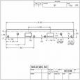 Don-Jo AST-21386 Security Strike, 18" x 1-3/8", Double Hole for 5-1/2" & 6" Centered Locksets