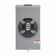 Eaton 1007665ACH meter socket, Comm, 200A, Over/under, 5x5 inch hub open, #6-350 kcmil, 7-jaw, 3-phase, #6-350 kcmil, Lever bypass, 4-wire, Ringless, 600 Vac