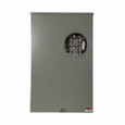 Eaton 1006344ACH meter socket, Resi type cover, 320A, Over/under, 5x5 inch hub open, #6-350 kcmil, 4-jaw, 1-ph, #6-350 kcmil, Anti-inver clip factory installed, Lever bypass, Gnd conn (#14-#2 Cu), Triplex, 3-wire, Ringless, 600 Vac