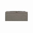 Eaton 1004710ECH meter socket, Resi type cover, 200A, Over/under, 3-5/16 inch hub cover plate, #8-250 kcmil, 4-jaw, 1-ph, #8-250 kcmil, 3-wire, Ringless, 600 Vac