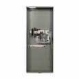 Eaton 1008948CH meter socket, Comm, 320A, Over/under, 5x5 inch hub open, 3/8 inch stud, 4-jaw, 1-ph, 3/8 inch stud, Anti-inver clip factory installed, Lever bypass, Gnd conn (#14-#2 Cu), Triplex, 3-wire, Ringless, 600 Vac