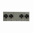 Eaton 1004438BCH meter socket, Multiple position residential, 200A, Overhead/underground, #1/0-500 kcmil, Four-jaw, Single-phase, #8-250 kcmil, Sockets:4, Three-wire, Ring, 600V